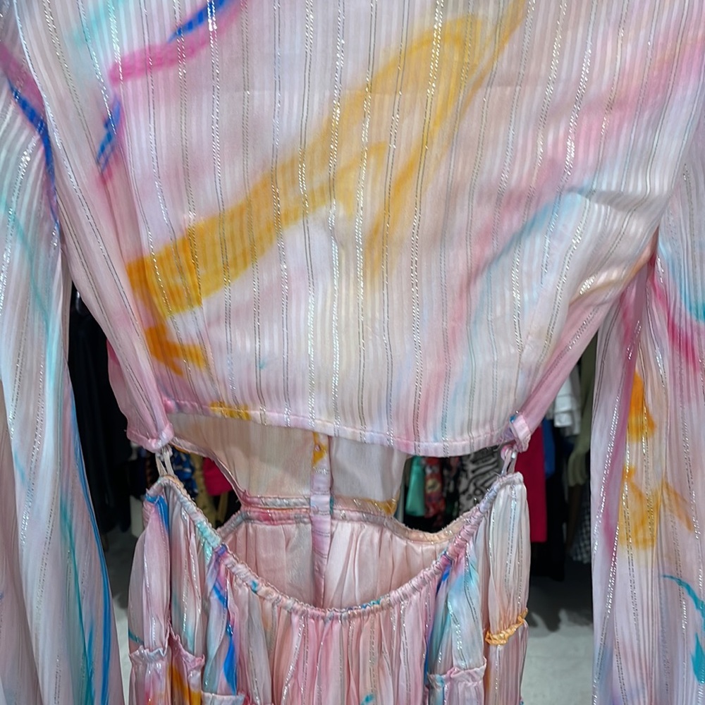 High Low Rococo Sand Dress - Picture 3 of 4